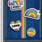 Love Wins – Caderno Universitário 10 matérias - Capa B