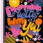 Be Happy – Caderno Universitário 1 matéria - Capa D