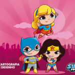 DC Super Friends – Caderno Cartografia e Desenho Espiral - Capa C