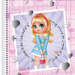 Debby – Caderno CD Espiral 1/4 - Capa C