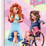 Girl Power – Caderno Universitário 15 matérias - Capa D