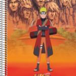 Naruto - Caderno Universitário Espiral Capa Dura - 240 folhas - 15 matérias - Capa A