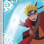 Naruto - Caderno Universitário Espiral Capa Dura - 240 folhas - 15 matérias - Capa B