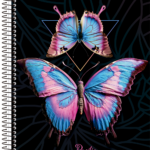 Papilio – Caderno Universitário 1 matéria - Capa D