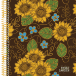 Sweet Garden – Caderno Universitário 10 matérias - Capa D