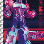 Transformers – Caderno Universitário 10 matérias - Capa B