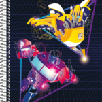 Transformers – Caderno Universitário 10 matérias - Capa D