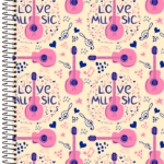 Caderno De Música – Caderno de Música 1/4 Duplex Espiral - Capa B