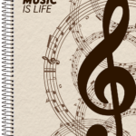 Caderno De Música – Caderno de Música Universitário CD - Capa C
