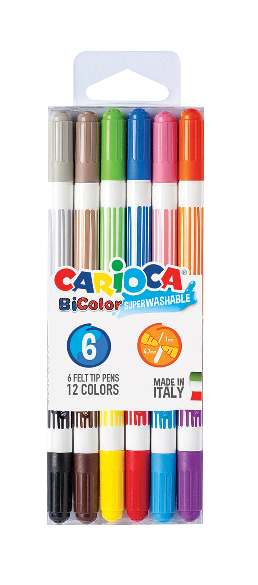 42269_CARIOCA_Bicolor-Felt-tip-pens_Box_6-pcs