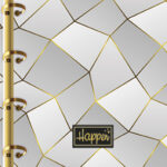 Happen  – Caderno Colegial Argolado - 160 Folhas - Capa C